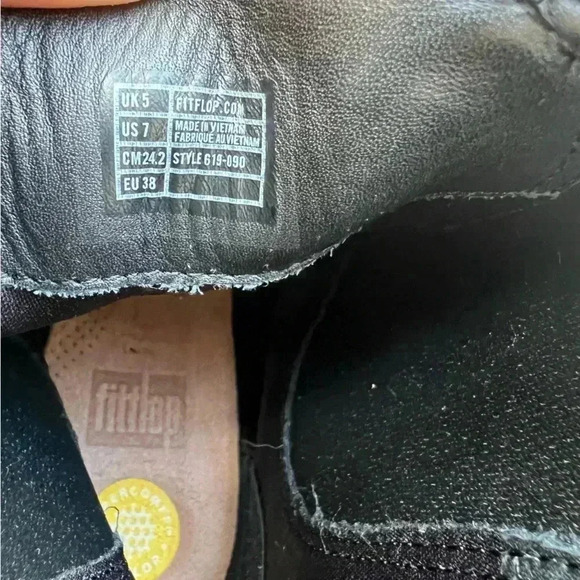 Fitflop Women’s Ankle Leather Chelsea Boots Sz 7 - Picture 5 of 8